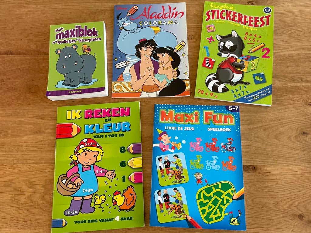 5 nouveaux livrets de jeux différents, Livres, Livres pour enfants | Jeunesse | Moins de 10 ans, Neuf, Enlèvement ou Envoi