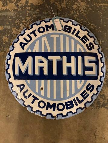 Mathis 1920 de 70 cm de diamètre, Enlèvement, Panneau publicitaire