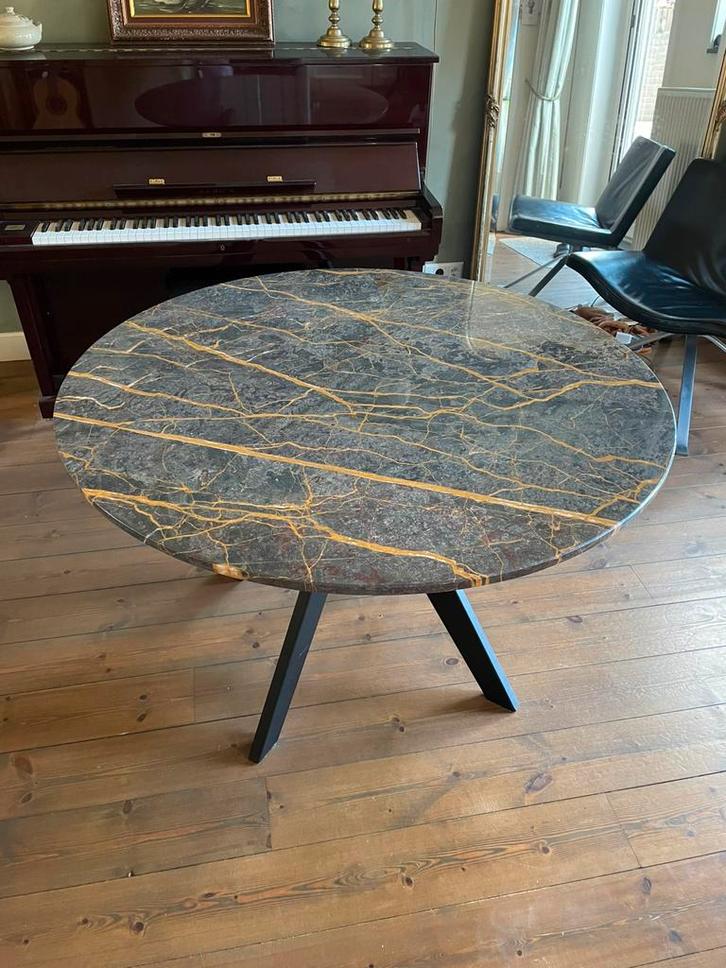 Marmeren eettafel, Huis en Inrichting, Tafels | Eettafels, Zo goed als nieuw, Ophalen