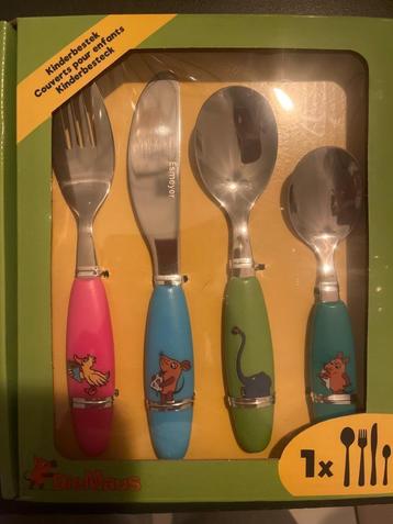 Couverts pour enfants 4 pièces Die Maus, Enlèvement ou Envoi, Neuf, Autres matériaux, Couverts en vrac