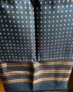 Zijden herensjaal, blauwe achtergrond., Kleding | Heren, Stropdassen, Ophalen, Zo goed als nieuw, Blauw