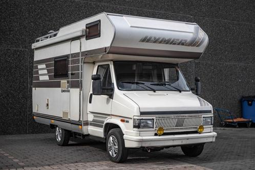 Fiat Ducato Hymer 2.5D 4 pers. Camper Gekeurd vvk 2 jaar, Caravans en Kamperen, Mobilhomes, Bedrijf, tot en met 4, Alkoof, Fiat