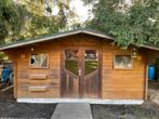 Spacieuse maison de jardin en bois en très bon état !, Comme neuf, Avec auvent, 400 cm ou plus, Bois