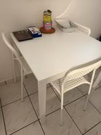 Eettafel+ 3 stoelen ikea, Huis en Inrichting, Tafels | Eettafels, Ophalen, Zo goed als nieuw, Vierkant