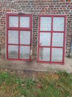 2 ramen in merbau hout gratis af te halen, Doe-het-zelf en Bouw, Glas en Ramen, Ophalen, Gebruikt, 80 tot 120 cm, 160 cm of meer