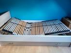 Nieuw bed met opbergbox 90x200 wit/beige, Ophalen, Zo goed als nieuw, Wit