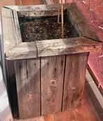 1x Pallet hout plantenbak perfect VIERKANT model, Tuin en Terras, Bloembakken en Plantenbakken, Ophalen, Zo goed als nieuw, Vierkant