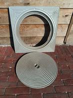 Putdeksel 50x50 diameter 40 aluminium, Doe-het-zelf en Bouw, Ophalen, Zo goed als nieuw, Aluminium