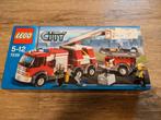 Lego City 7239 brandweerwagen met zodiac, Ophalen of Verzenden, Zo goed als nieuw, Lego