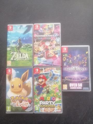 🎮 Lot de jeux Nintendo Switch à vendre  beschikbaar voor biedingen