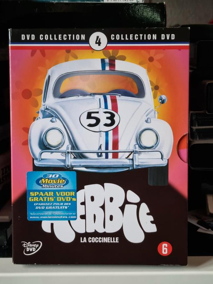 Herbie, 4 films, Box, Cd's en Dvd's, Dvd's | Komedie, Zo goed als nieuw, Boxset, Ophalen of Verzenden