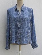 Prachtig 100% zijden hemd van Gérard Darel T42, Maat 38/40 (M), Blauw, Ophalen of Verzenden, Zo goed als nieuw