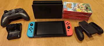 Nintendo Swich, extra controler + 6 games beschikbaar voor biedingen