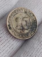 Munt/Brits Maleisië/Edward VII/1910/Zilver .600, Postzegels en Munten, Ophalen of Verzenden, Zilver