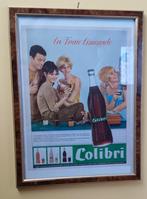 colibri reclame in kader, Verzamelen, Ophalen of Verzenden, Zo goed als nieuw