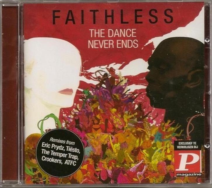 FAITHLESS - THE DANCE NEVER ENDS - CD ALBUM (P-MAGAZINE ), Cd's en Dvd's, Cd's | Verzamelalbums, Gebruikt, Dance, Verzenden
