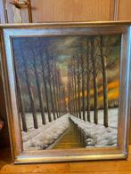 ORIGINEEL GROOT OLIEVERFSCHILDERIJ, Ophalen of Verzenden