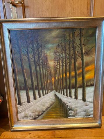 ORIGINEEL GROOT OLIEVERFSCHILDERIJ  beschikbaar voor biedingen