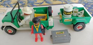 Playmobil 3532: Jeep Safari (Dune buggy) et Remorque, 1981, Enlèvement ou Envoi, Comme neuf, Ensemble complet