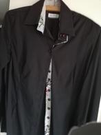 Zeer mooie zwarte blouse nieuw., Kleding | Heren, Overhemden, Ophalen of Verzenden, Zo goed als nieuw