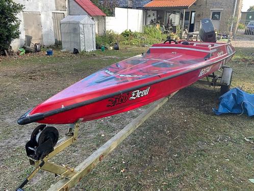 Piranha Racing Speedboot op trailer, Watersport en Boten, Speedboten, Gebruikt, Overige brandstoffen