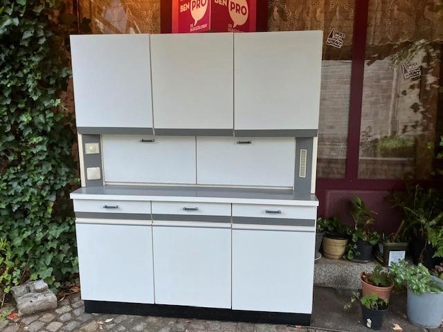 VINTAGE KEUKENKAST JAREN 60, Huis en Inrichting, Keuken | Keukenelementen, Gebruikt, 200 cm of meer, 150 tot 200 cm, 25 tot 50 cm