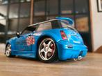 Mini cooper S import tuner 1.24 jada models + led, Hobby en Vrije tijd, Ophalen, Zo goed als nieuw, Jada