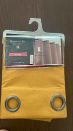 1 okergeel ringgordijn (nieuw), Ophalen, 200 cm of meer, Zo goed als nieuw, Overige kleuren