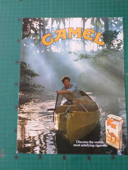 Camel cigarettes - publicité papier - 1988, Verzamelen, Merken en Reclamevoorwerpen, Gebruikt, Overige typen, Ophalen of Verzenden