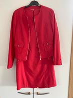 Rode jurk met jasje maat 38 Green Ice, Kleding | Dames, Jurken, Maat 38/40 (M), Ophalen of Verzenden, Zo goed als nieuw, Knielengte