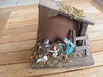 Crèche en bois vintage (18 x 10 x 17 haut), Divers, Comme neuf, Enlèvement ou Envoi