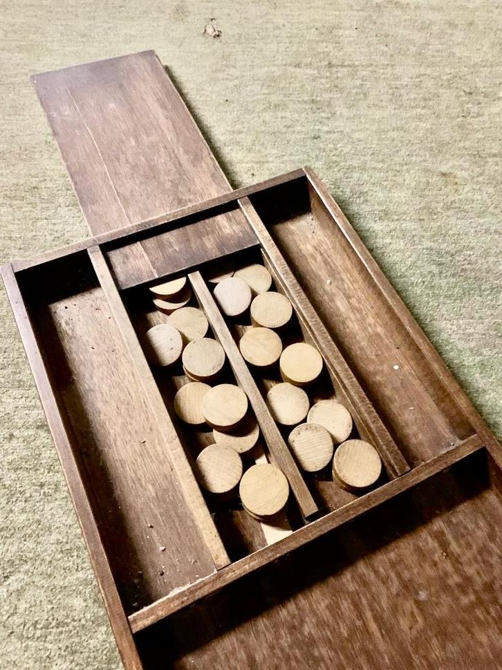 sjoelbak, Hobby en Vrije tijd, Gezelschapsspellen | Overige, Gebruikt, Vijf spelers of meer, Ophalen