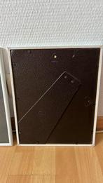 2 cadres plastique blanc 25/31 cm avec vitre, Enlèvement ou Envoi