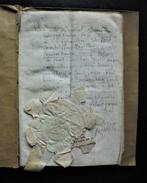 GITS (HOOGLEDE) Anno 1702. Koopakte op perkament., Antiquités & Art, Antiquités | Livres & Manuscrits, Enlèvement ou Envoi