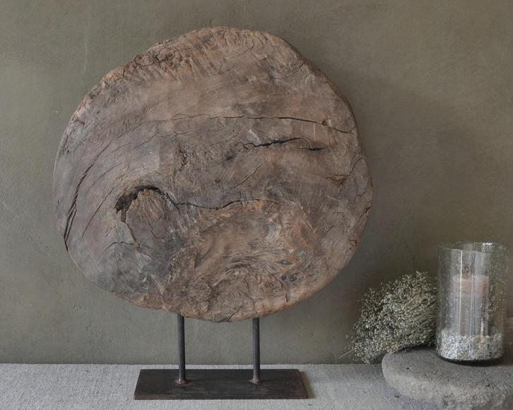 Houten ornament op standaard, Huis en Inrichting, Woonaccessoires | Overige, Ophalen of Verzenden