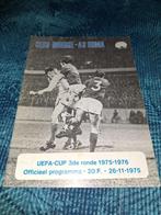 Club Brugge, programma AS Roma 1975, Verzamelen, Sportartikelen en Voetbal, Ophalen of Verzenden