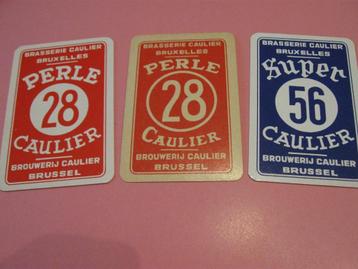3 oude losse speelkaarten Perle Caulier , Brussel (43)
