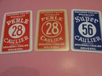3 oude losse speelkaarten Perle Caulier , Brussel (43), Comme neuf, Carte(s) à jouer, Enlèvement ou Envoi