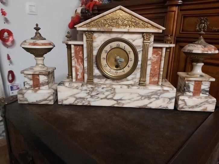 Magnifique ensemble de cheminée en marbre antique — 99€, Antiquités & Art, Art | Peinture | Classique, Enlèvement ou Envoi