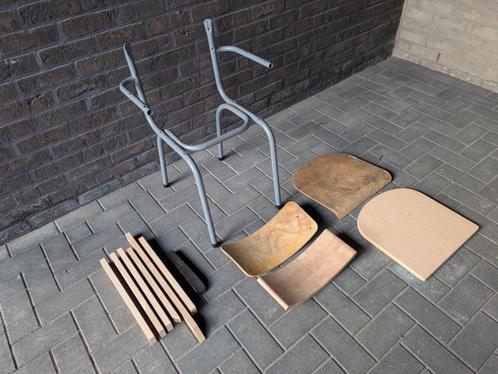 Tubax (leerkracht) stoel 1971, Huis en Inrichting, Bureaustoelen, Gebruikt, Bureaustoel, Grijs, Ophalen