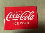 Coca Cola ijzeren plaat, Huis en Inrichting, Woonaccessoires | Tekstborden en Spreuken, Ophalen, Zo goed als nieuw