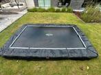 Trampoline à encastrer de 410 x 250, Ophalen, Zo goed als nieuw