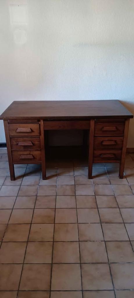 Mooie houten bureau, Huis en Inrichting, Bureaus, Gebruikt, Bureau, Ophalen