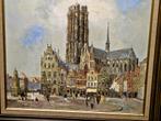 Schilderij  MECHELEN. gesign., Ophalen of Verzenden