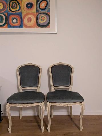 Velvet gestoffeerde barokstoel (2paar) beschikbaar voor biedingen