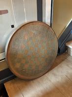 Schaakbord in koper 60cm diameter, Antiek en Kunst, Ophalen