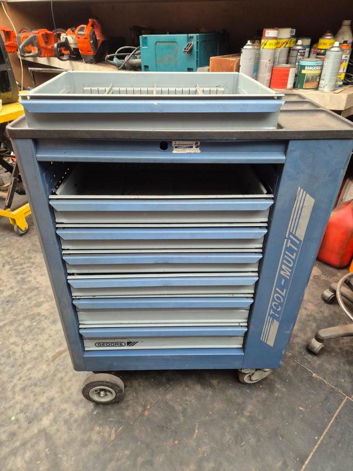 Gedore gereedschapwagen 7 laden LEEG, Doe-het-zelf en Bouw, Gereedschapskisten, Zo goed als nieuw, Ophalen