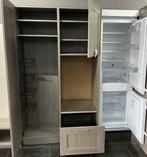 Nieuwe keukenwand met spoelbak en koelkast / vriezer, Nieuw, 150 tot 200 cm, Grijs, 50 tot 75 cm
