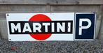 Enseigne émaillée Martini Parking Crahait Gosselies 1968, Collections, Marques & Objets publicitaires, Enlèvement, Utilisé, Panneau publicitaire