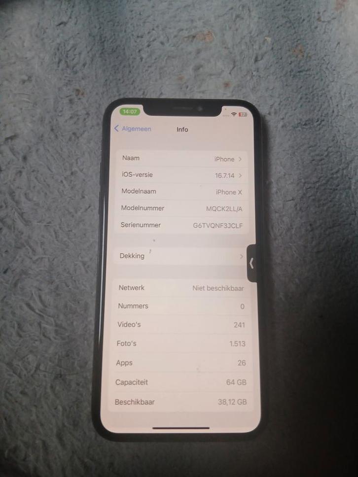 iPhone X, Télécoms, Téléphonie mobile | Apple iPhone, Comme neuf, 64 GB, Sans abonnement, Sans simlock, iPhone X, Noir, Enlèvement